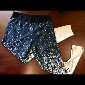 Brushes Print Reebok Leggings